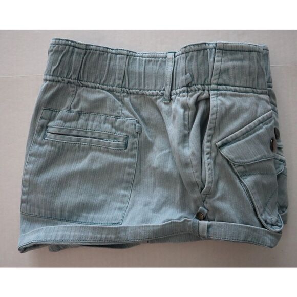 Free People OB1439712 Women's Sz XS Blue Waimea Slouchy Solid Shorts - Picture 8 of 10